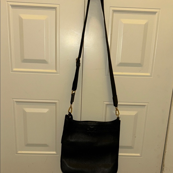 Tory Burch Black Pebbled Leather Shoulder Bag - Picture 6 of 6